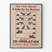 Seinäjuliste 'The Two Mules' - La Fable de la Coopération