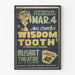 Vintage-teatterin juliste The Wisdom Tooth