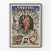 Vintage teatterijuliste Teatteri A. Delille - Prinsessa Félicie & Ruumisrikkonut Mies