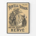 Vintage juliste Mam'zelle Nitouche operettiä Varieté-teatterissa