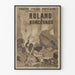 Teatteri Lyrique Populaarinen Roland Roncevaux - Vintage-seinäkollaustarra
