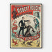 Vintage juliste Théâtre Robert-Houdin päästetty vastahakoinen