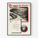 Vintage amerikkalainen meriaiheinen juliste "They Must Be Ready" – sotilaskoristeen juliste seinälle