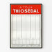 Vintage mainosjuliste Thiosédal seinäkoristukseen