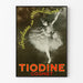 Vintagejuliste Tiodine Cognet tanssija, joka on saanut vaikutteita Degasista