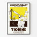 Vintage Juliste Tiodine Pehmennys koville kankaalle