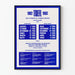Vintage juliste TOEFL 1982-1983 - Englannin kokeiden kalenteri