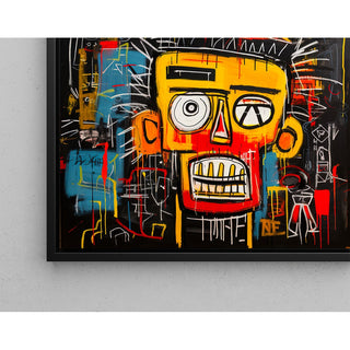 Tableau Street Art - Masque Jaune