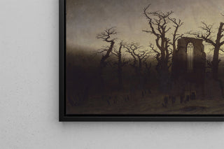 Taidetuloste | L'Abbaÿi metsässä tammipuun - Caspar David Friedrich