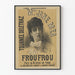 Vintage juliste Jane Méa - Froufrou näytelmä 5 näytöksessä