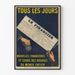 Vintage Juliste Le Financier Nouvelles Financières et Boursières