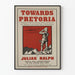 Vintage sotilasteos 'Kohti Pretoriat' seinäkoristeeksi