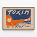 Vintage Juliste Toxin by Ouida - Retroseinäkkeen sisustus — kehystetty taideteos seinällä