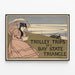 Vintage Juliste Trolley Trips on a Bay State Triangle — kehystetty taideteos seinällä