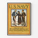 Yhdysvaltain laivaston vintage rekrytointijuliste