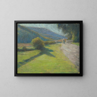 Route au bord de la forêt - Ludovit Ordok — kehystetty taideteos seinällä