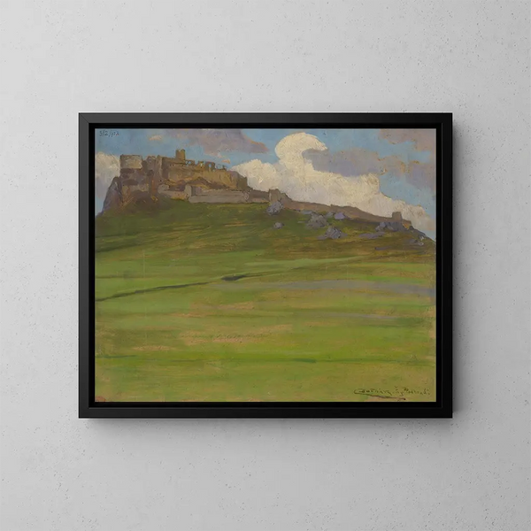 Château de Spisk - Ludovit Ordok — kehystetty taideteos seinällä
