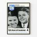 Vintagejuliste Ultraviamine 4 lasten seinäkoristeeksi