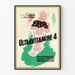 Vintagejuliste Ultraviamine 4 seinäkoriste lapsille ja aikuisille