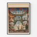 Vintage teatterijuliste Meressä tapahtuva draama - näytelmä 5 näytöksessä