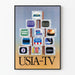 Retro USIA-TV -juliste televisiopyramidi