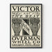 Vintage Victor Overman Wheel Co juliste seinäkoriste