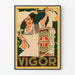 Vintage juliste Vigor Seifen-Pulver, retroseinäkoristelu