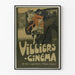 Vintage Villiers Cinema - Seinäkoriste Art Déco Juliste