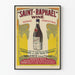 Vintage Saint-Raphaël Viinijuliste - Vintage-viiniköynnös ja viini seinäkoriste