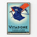 Vintagejuliste Vitadone A-vitamiini + D-vitamiini seinäkoristelu