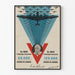 Vintage-sotakonejuliste 1942–1943 USA
