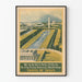 Vintage Washington - Matka junalla Yhdysvaltain pääkaupunkiin juliste