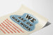 Vintagejuliste We Are On War Work seinäkoriste