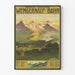 Vintage Juliste Wengernalp Bahn Berner Oberland - Scheideggin asema