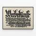 Werbekunstin näyttelyn Frankfurtin typografinen juliste — kehystetty taideteos seinällä