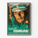 Vintage juliste West of Shanghai - Retro elokuvaseinäkoristelu