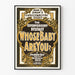 Vintage-teatterin juliste: Kenen vauva olet