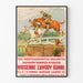 Vintage-hippisen kilpailun juliste Wiosenne Zawody Konne