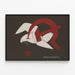 Koristejuliste Kyyhky ja Vasara seinätaiteeseen — kehystetty taideteos seinällä
