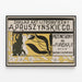 Art nouveau -juliste Zakład Artystyczno-Litograficzny A. Pruszyńskiego — kehystetty taideteos seinällä