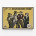 Vintage-luontokuva lännestä The Thundering Herd — kehystetty taideteos seinällä