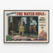 Vintage-lännenjuliste The Water Hole Zane Greyilta — kehystetty taideteos seinällä