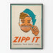 Vintage juliste Zipp It - Sitoutunut seinäkoristelu
