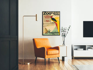Vintage juliste Zoo Aquarium -konsertti sotilaallinen