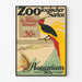 Vintage juliste Zoo Aquarium -konsertti sotilaallinen